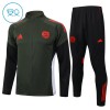 FC Bayern München Training Sweatshirts Quarter-zip 2025-26 Grüne Für Kinder